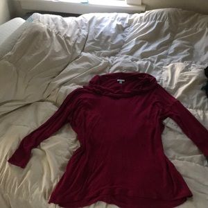 Long sleeve blouse  with cowl neck